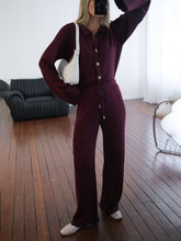 Pantalones anchos y sueltos de lana texturizada